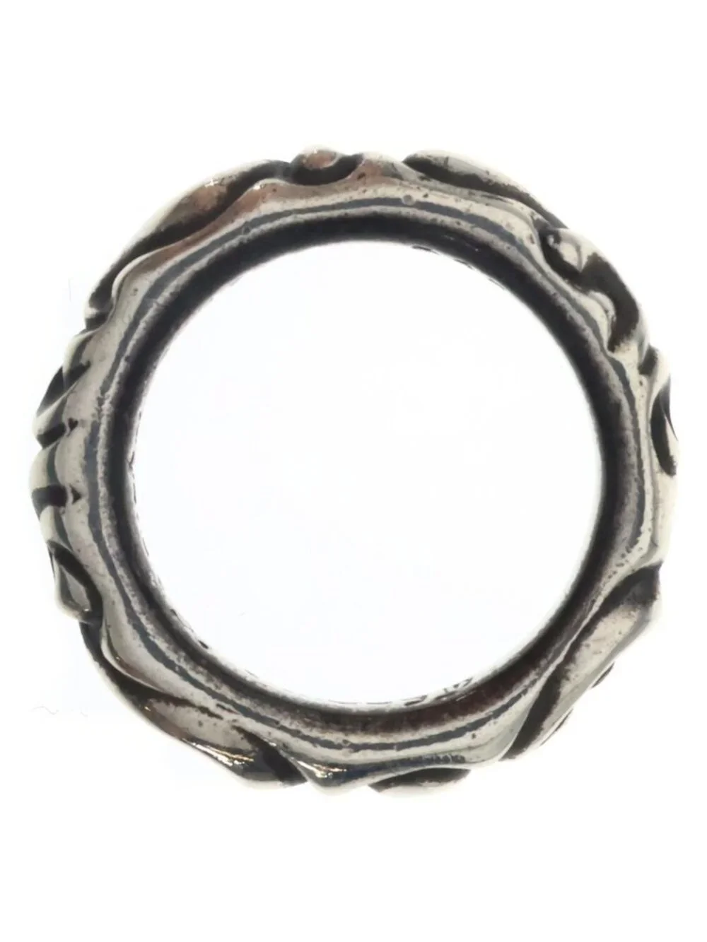 Chrome Hearts Scrl Band Scroll Ring Silver